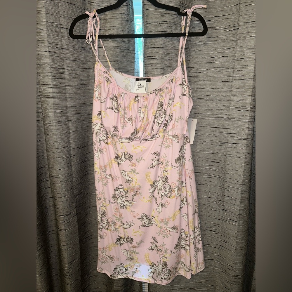 Pink Floral Women's Dress